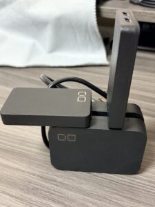 コンセントに挿したところ